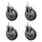 Service Caster 6 Inch Thermoplastic  Rubber Wheel Swivel 58 Inch Threaded Stem Caster Set with Brake SCC SCC-TS20S614-TPRB-TLB-58212-4 - alternate 1